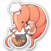 garnalengebakken rijst sticker (Voorkant)