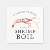 Garnalenkook | Vis en zeevruchten Thema Party Servet (Voorkant)