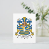 Garneau Family Crest Briefkaart (Staand voorkant)