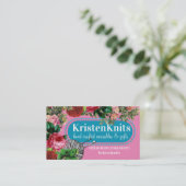 Garnenbreipennen brei- rozen busine visitekaartje (Staand voorkant)