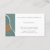 Garnenspoelbrei met handgereedschap visitekaartje (Achterkant)