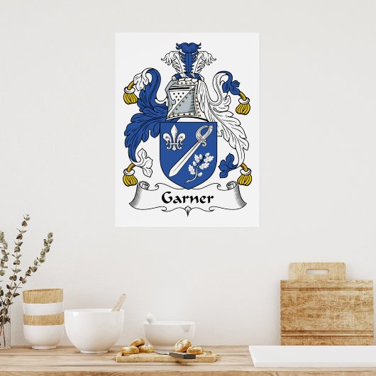 Garner Family Crest Poster (Keuken)