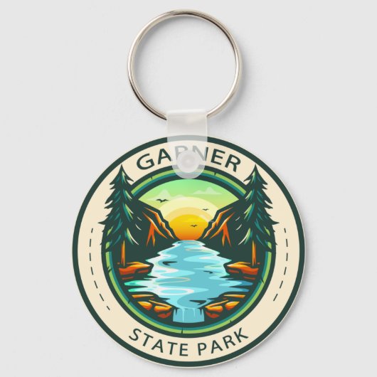 Garner State Park Texas Badge Sleutelhanger (Voorkant)