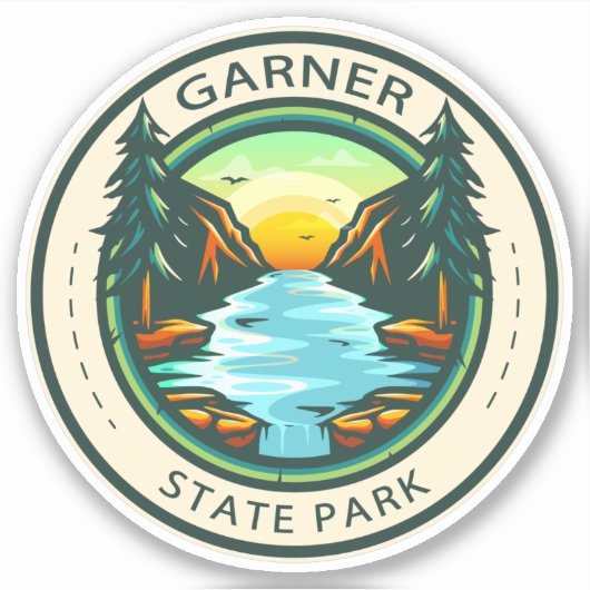 Garner State Park Texas Badge Sticker (Voorkant)