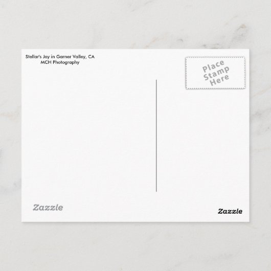 Garner Valley Briefkaart (Achterkant)