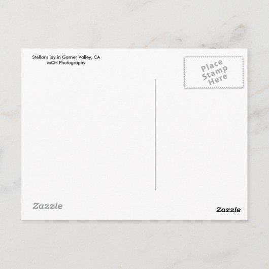 Garner Valley Briefkaart (Achterkant)