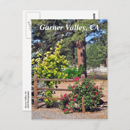 Garner Valley, CA Briefkaart (Voorkant / Achterkant)