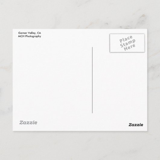 Garner Valley, CA-briefkaart Briefkaart (Achterkant)