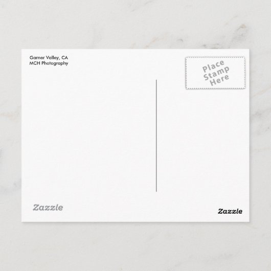 Garner Valley, CA-briefkaart Briefkaart (Achterkant)