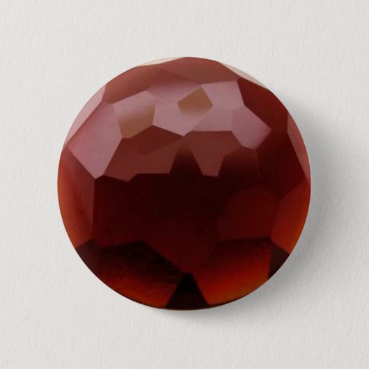 Garnet 01, januari, Birthstone Ronde Button 5,7 Cm (Voorkant)