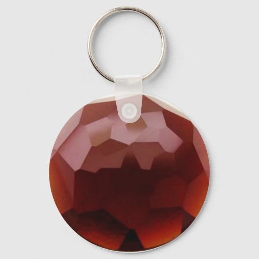 Garnet 01, januari, Birthstone Sleutelhanger (Voorkant)