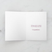 Garnet 2e huwelijksherdenkingsdag kaart (Binnen)