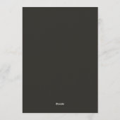 Garnet Barokke Bruiloftsbruidsboeket Kaart (Achterkant)