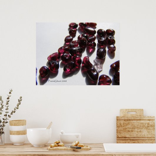 Garnet Bead Chips Poster (Keuken)