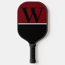 Garnet & Black College Monogram Pickleball Paddle