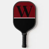 Garnet & Black College Monogram Pickleball Paddle (Achterkant)