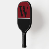Garnet & Black College Monogram Pickleball Paddle (Links)