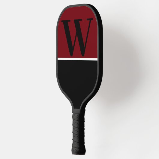 Garnet & Black College Monogram Pickleball Paddle (Links)