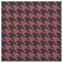 Garnet en Black Houndstooth Stof