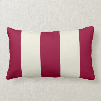 Garnet en Ecru Stripe Pillow Kussen