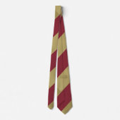 Garnet en Gold Broad Regimental Stripe Stropdas (Achterkant)