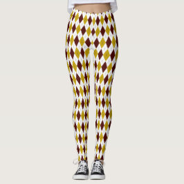 Garnet en Gold Spirited Diamond Argyle Pattern Leggings