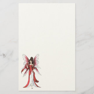 Garnet Faerie Stationery Briefpapier