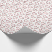 Garnet gem dark red line art cadeaupapier (Hoek)