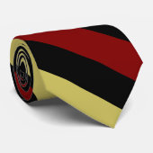 Garnet Gold en zwart, met diagonaal streping Strop Stropdas (Opgerold)