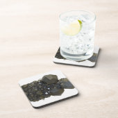 Garnet in natuurlijke vorm bier onderzetter (Rechterzijde)