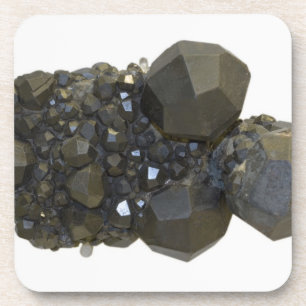 Garnet in natuurlijke vorm bier onderzetter