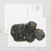 Garnet in natuurlijke vorm briefkaart (Voorkant / Achterkant)