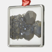 Garnet in natuurlijke vorm metalen ornament (Links)