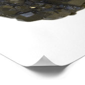 Garnet in natuurlijke vorm poster (Hoek)