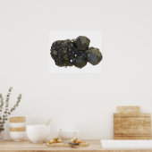 Garnet in natuurlijke vorm poster (Keuken)