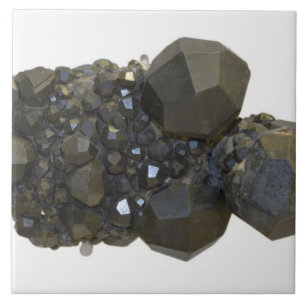 Garnet in natuurlijke vorm tegeltje