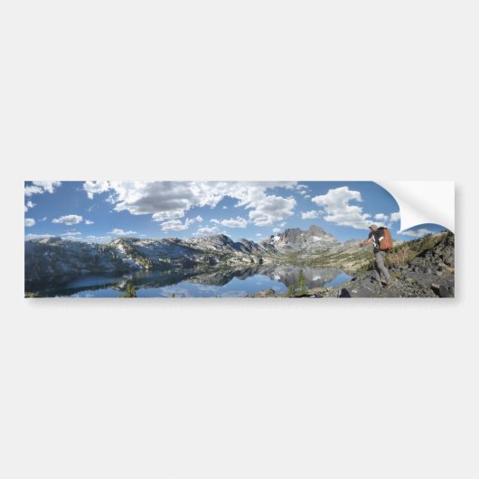 Garnet Lake en Banner Peak - John Muir Trail Bumpersticker (Voorkant)
