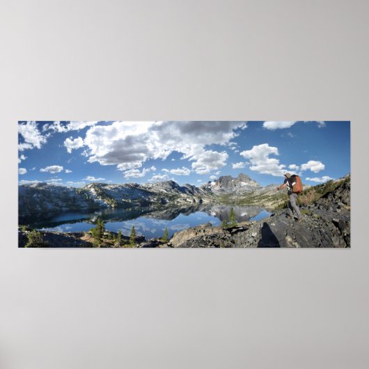 Garnet Lake en Banner Peak - John Muir Trail Poster (Voorkant)