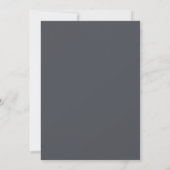 Garnet Noir Botanische Bruiloft Kaart (Achterkant)