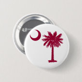 Garnet Palmetto Ronde Button 5,7 Cm (Voorkant /achterkant)