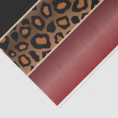 Garnet Red, Black en Jaguar Print Tissuepapier (Detail)