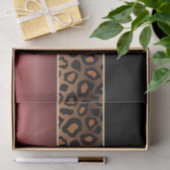 Garnet Red, Black en Jaguar Print Tissuepapier (Geschenk)