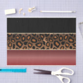 Garnet Red, Black en Jaguar Print Tissuepapier (Craft)