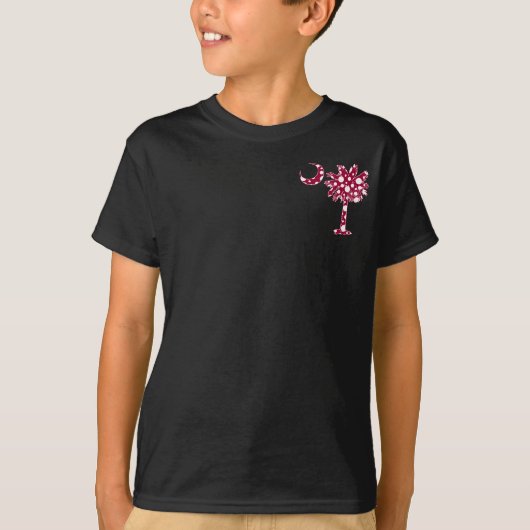 Garnet Stippen Pocket Palmetto T-shirt (Voorkant)
