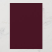 Garnet Teal Moody Bloom Wedding Kaart (Achterkant)