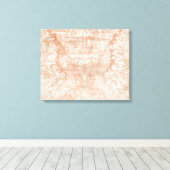 Garnet Weft Canvas Afdruk (Insitu (Houten vloer))