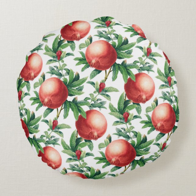 Garnetpatroon Rond Kussen (Achterkant)