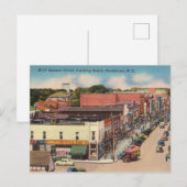 Garnett Street, Henderson, North Carolina Briefkaart (Voorkant / Achterkant)