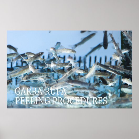 Garra rufa-peling poster (Voorkant)
