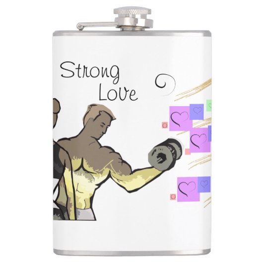 Garrafa Amor Forte garrafas Heupfles (Voorkant)